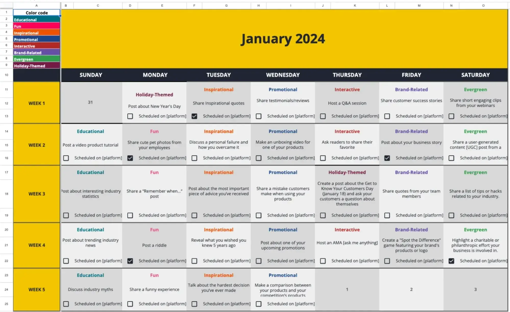 Understanding Content Pillars, Content Calendars, and Marketing Calendars: What’s What and Why It Matters 3 Content Calendar