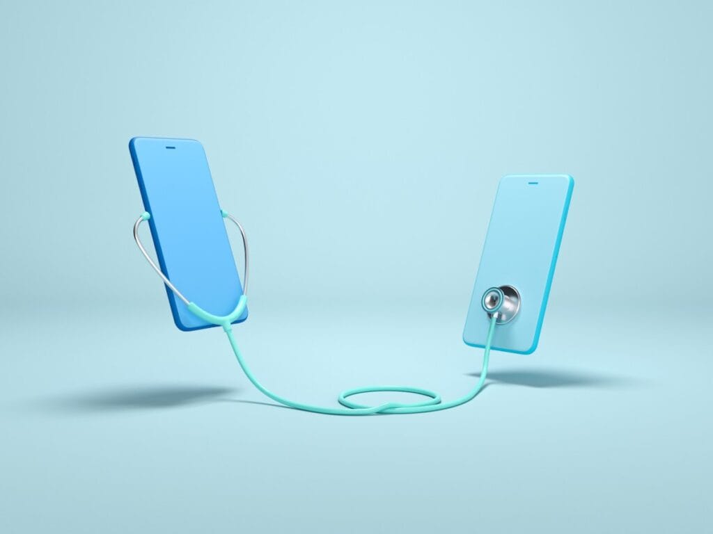 Doctors discussing the use of artificial intelligence in healthcare, showing support for AI as a tool to assist medical work while expressing caution about using chatbots for giving health advice to patients.